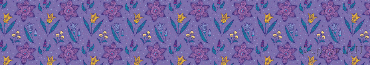 Скинали — Цветы на фиолетовом фоне