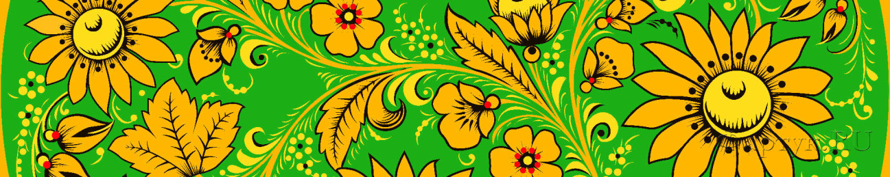 Скинали — Цветочный орнамент на зеленом фоне